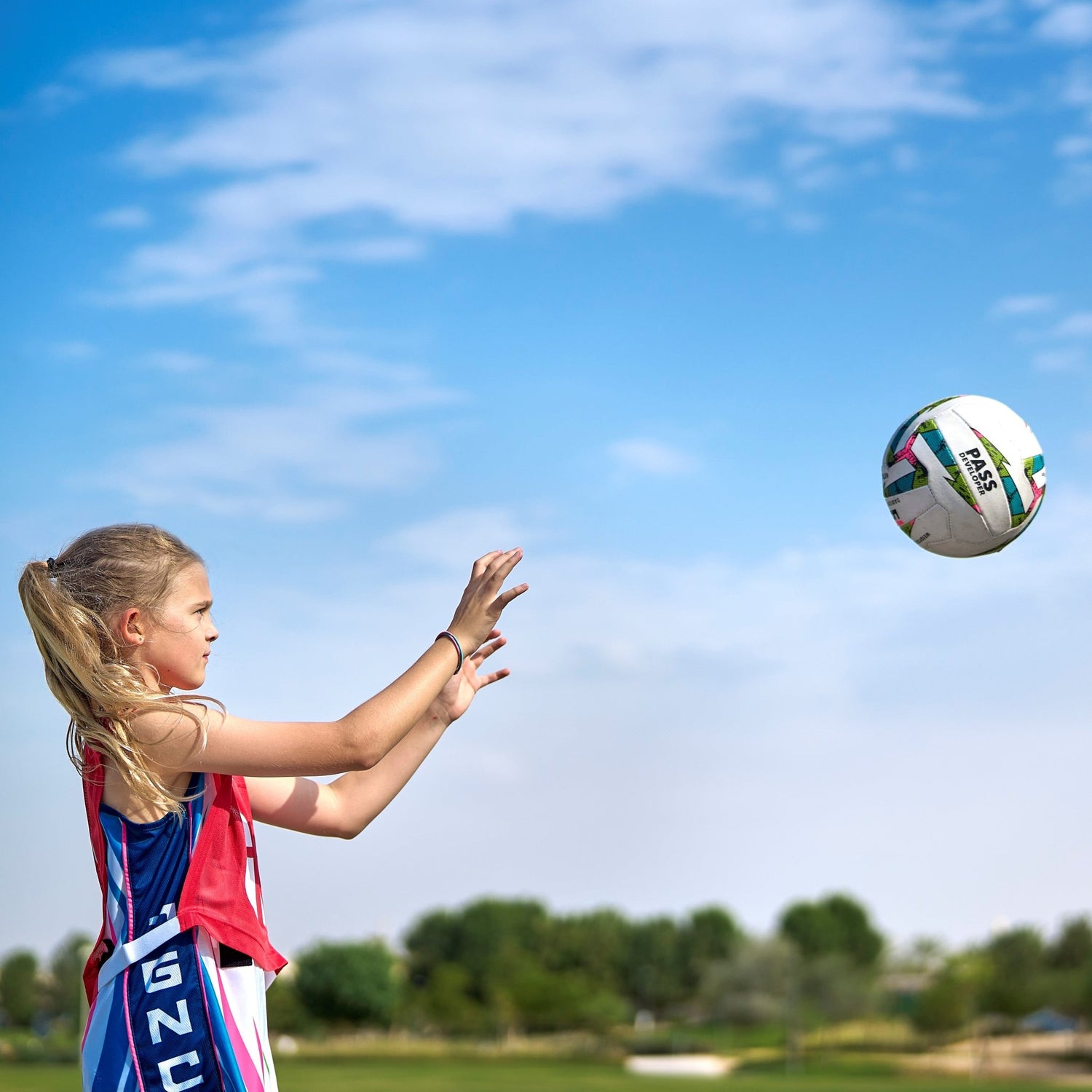 Pass Developers Netball - Size 5 - Netballs - Dawson Sports