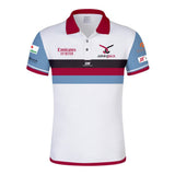 White red navy custom polo shirt club team kit Dubai - Polo Shirts - Bespoke Apparel - Dawson Sports