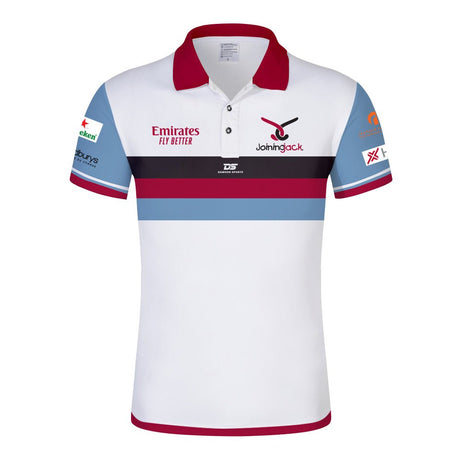 White red navy custom polo shirt club team kit Dubai - Polo Shirts - Bespoke Apparel - Dawson Sports