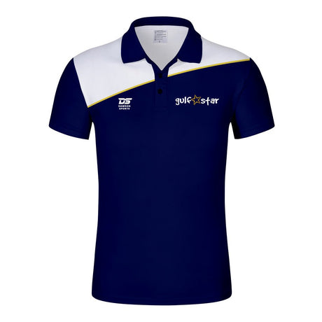 Navy white custom polo shirt school sports uniform UAE - Polo Shirts - Bespoke Apparel - Dawson Sports