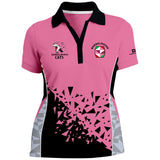 Pink sublimation custom polo shirt women's team apparel UAE -Polo Shirts - Bespoke Apparel - Dawson Sports
