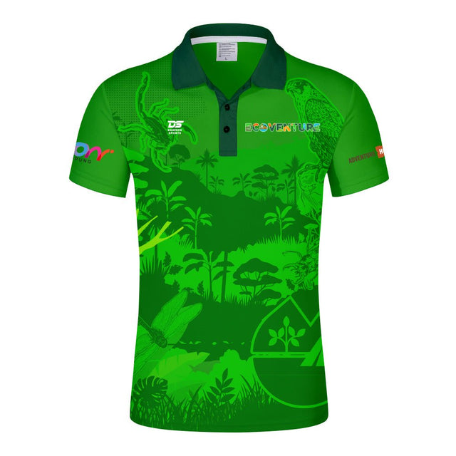 Green sublimation polo shirt custom team kit UAE - Polo Shirts - Bespoke Apparel - Dawson Sports