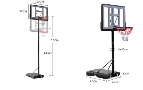 Portable Club Basketball System - Basketball System - Dawson Sports