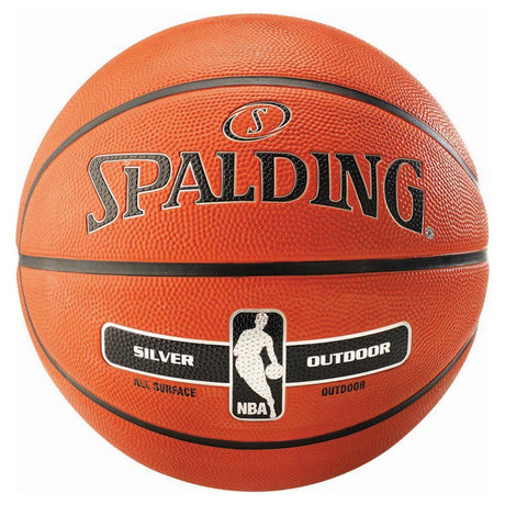 Spalding NBA Silver Outdoor Series Ball - Size 7 - Basketballs - Dawson Sports