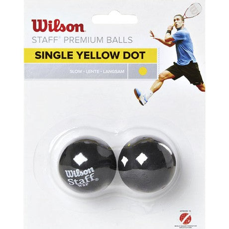 WS Staff Squash Double Single Dot - 2 Ball