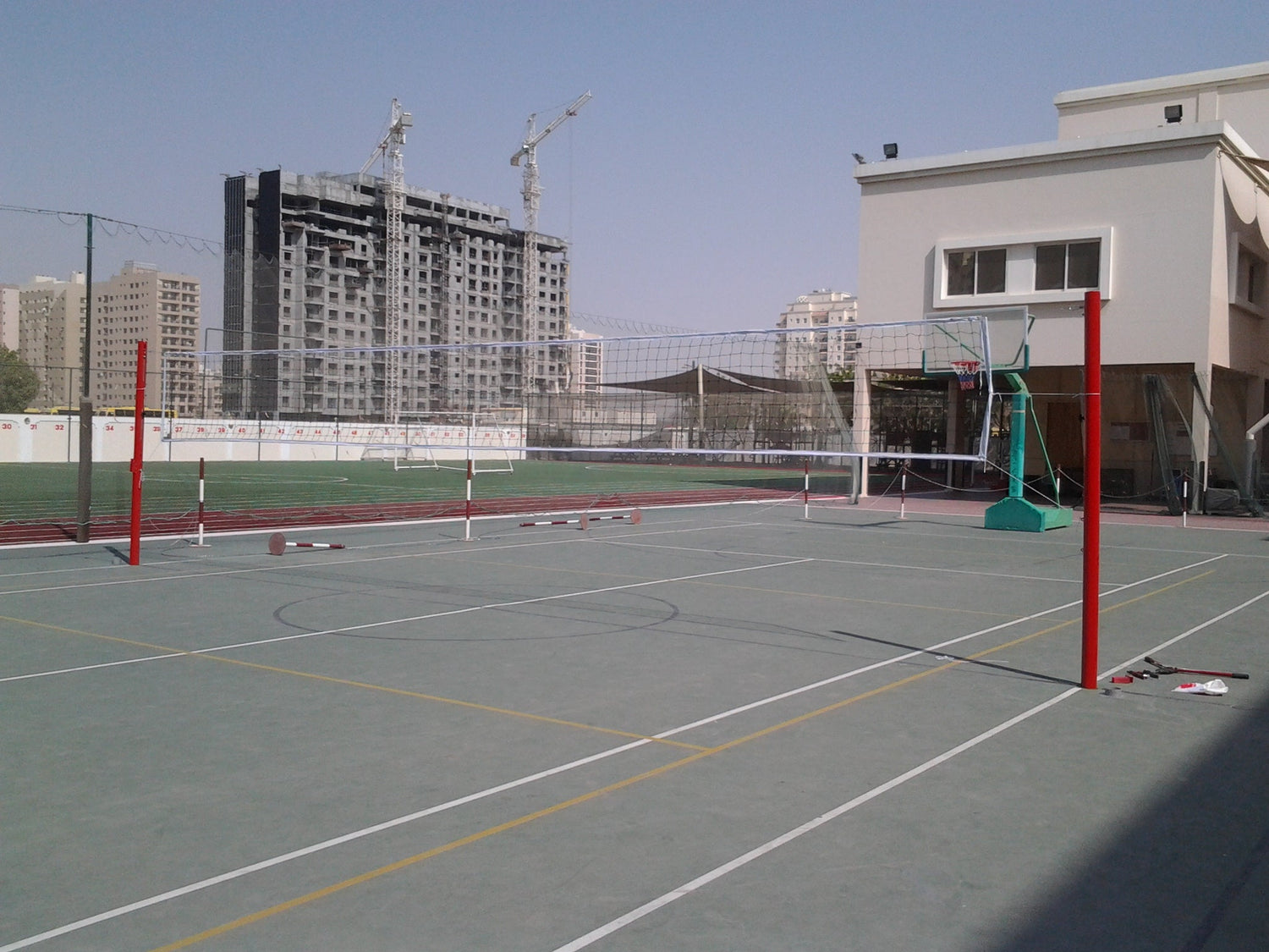 Volleyball Post Aluminium - Fixed Type - Post & Nets - Dawson Sports