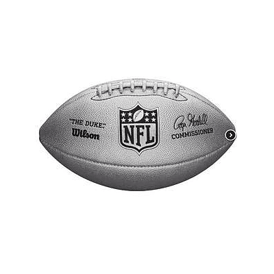 WS Duke Metallic Edition OS FB Silver - NFL - Dawson Sports