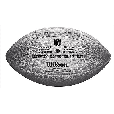 WS Duke Metallic Edition OS FB Silver - NFL - Dawson Sports