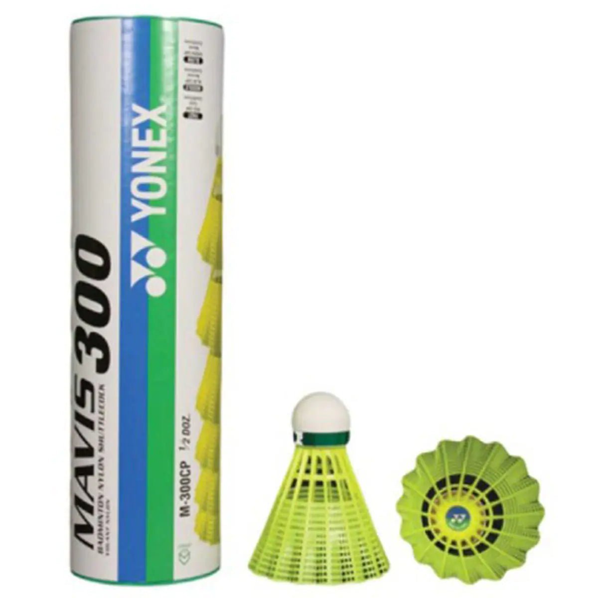 Yonex MAVIS 300 Yellow Slow - Green Cap - Shuttlecocks - Dawson Sports